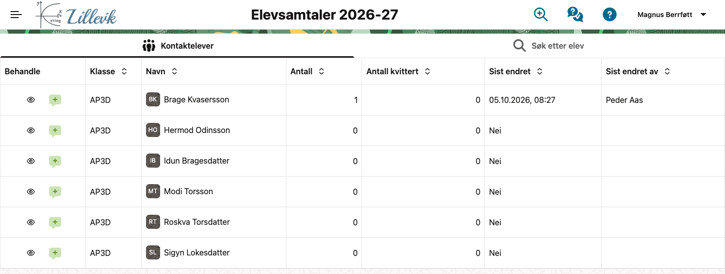 Elevsamtaler