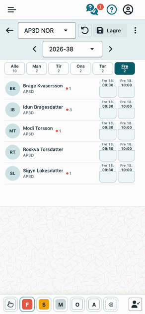 Fagfravær på mobil