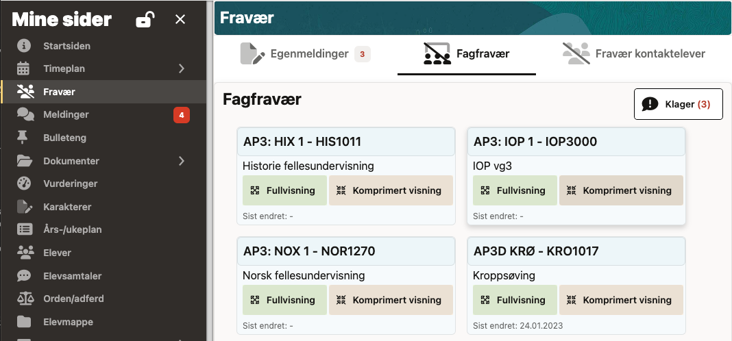 Fravær