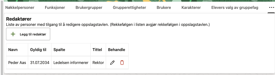 Oppslagstavle